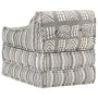 Puf modular de tela de rayas grises de vidaXL, Cojines para sillas y sofás - Ref: Foro24-287713, Precio: 134,70 €, Descuento: %