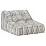 Puf modular de tela de rayas grises de vidaXL, Cojines para sillas y sofás - Ref: Foro24-287713, Precio: 133,71 €, Descuento: %
