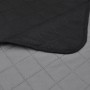 Colcha acolchada a doble cara negro gris 230x260 cm en Ropa de cama | Comprar online en Foru.es
