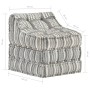 Puf modular de tela de rayas grises de vidaXL, Cojines para sillas y sofás - Ref: Foro24-287713, Precio: 134,70 €, Descuento: %