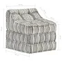Puf modular de tela de rayas grises de vidaXL, Cojines para sillas y sofás - Ref: Foro24-287713, Precio: 133,71 €, Descuento: %