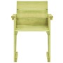 Silla de jardín de madera de pino impregnada de vidaXL, Sillas de jardín - Ref: Foro24-49033, Precio: 82,03 €, Descuento: %
