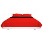 Cubrecama acolchado doble cara 220x240 cm rojo y negro en Ropa de cama | Comprar online en Foru.es
