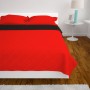 Cubrecama acolchado doble cara 220x240 cm rojo y negro en Ropa de cama | Comprar online en Foru.es