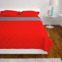 Cubrecama acolchado doble cara 170x210 cm rojo y gris en Ropa de cama | Comprar online en Foru.es