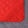 Cubrecama acolchado doble cara 170x210 cm rojo y gris en Ropa de cama | Comprar online en Foru.es