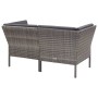 Set de muebles de jardín 6 pzas y cojines ratán sintético gris de vidaXL, Conjuntos de jardín - Ref: Foro24-48950, Precio: 47...