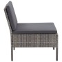 Set de muebles de jardín 6 pzas y cojines ratán sintético gris de vidaXL, Conjuntos de jardín - Ref: Foro24-48950, Precio: 47...