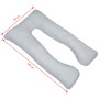 Almohada de embarazo gris 90x145 cm en Ropa de cama | Comprar online en Foru.es