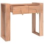 Mesa consola de madera maciza de teca 90x35x75 cm de vidaXL, Mesas auxiliares - Ref: Foro24-287896, Precio: 158,47 €, Descuen...