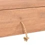 Mesa consola de madera maciza de teca 90x35x75 cm de vidaXL, Mesas auxiliares - Ref: Foro24-287896, Precio: 155,35 €, Descuen...