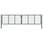 Gartengittertor aus grau verzinktem Stahl, 400 x 125 cm von vidaXL, Gartentore - Ref: Foro24-145776, Preis: 326,53 €, Rabatt: %