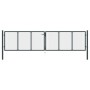 Puerta de malla de jardín acero galvanizado gris 400x125 cm de vidaXL, Puertas de jardín - Ref: Foro24-145776, Precio: 331,84...