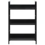 Estantería de 3 niveles madera ingeniería negro 60x27,6x90,5 cm de vidaXL, Librerías y estanterías - Ref: Foro24-288218, Prec...