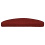 Alfombrilla de escaleras 15 uds tela punzonada 65x21x4 cm rojo en Hogar | Comprar online en Foru.es
