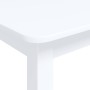 Mesa de comedor de madera maciza de caucho blanco 114x71x75 cm de vidaXL, Mesas de cocina y de comedor - Ref: Foro24-247362, ...