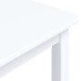 Mesa de comedor de madera maciza de caucho blanco 114x71x75 cm de vidaXL, Mesas de cocina y de comedor - Ref: Foro24-247362, ...
