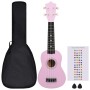 Set de ukelele soprano con funda para niños rosa 21" de vidaXL, Instrumentos de cuerda - Ref: Foro24-70148, Precio: 30,59 €, ...