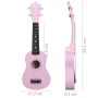 Set de ukelele soprano con funda para niños rosa 21" de vidaXL, Instrumentos de cuerda - Ref: Foro24-70148, Precio: 30,59 €, ...