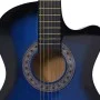 Guitarra Clásica Western Cutaway con 6 cuerdas azul 38" de vidaXL, Guitarras - Ref: Foro24-70134, Precio: 68,70 €, Descuento: %