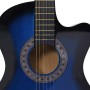 Guitarra Clásica Western Cutaway con 6 cuerdas azul 38" de vidaXL, Guitarras - Ref: Foro24-70134, Precio: 70,03 €, Descuento: %