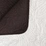 Cubrecama acolchado doble cara 170x210 cm crema y marrón en Ropa de cama | Comprar online en Foru.es