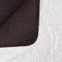 Cubrecama acolchado doble cara 220x240 cm crema y marrón en Ropa de cama | Comprar online en Foru.es
