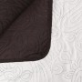 Cubrecama acolchado doble cara 230x260 cm crema y marrón en Ropa de cama | Comprar online en Foru.es