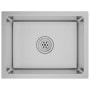 Fregadero de cocina hecho a mano acero inoxidable de vidaXL, Fregaderos - Ref: Foro24-51506, Precio: 82,46 €, Descuento: %