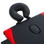 Camilla de masaje plegable 3 zonas madera negro y rojo de vidaXL, Mesas de masaje - Ref: Foro24-110214, Precio: 159,42 €, Des...