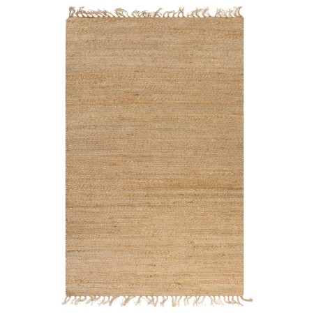 Alfombra de yute tejida a mano 120x180 cm natural en Alfombras | Comprar online en Foru.es
