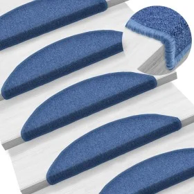 Alfombrillas de escalera 15 unidades azul 56x17x3 cm de vidaXL, Alfombrillas para escalones - Ref: Foro24-133883, Precio: 54,...