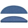 Alfombrillas de escalera 15 unidades azul 56x17x3 cm de vidaXL, Alfombrillas para escalones - Ref: Foro24-133883, Precio: 54,...