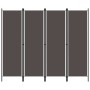 Biombo divisor de 4 paneles gris antracita 200x180 cm de vidaXL, Divisores de ambientes - Ref: Foro24-320721, Precio: 34,12 €...