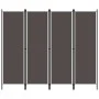 Biombo divisor de 4 paneles gris antracita 200x180 cm de vidaXL, Divisores de ambientes - Ref: Foro24-320721, Precio: 49,78 €...