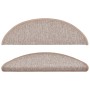 Felpudos para escaleras (15 unidades, 56 x 17 x 3 cm, marrón claro, semicirculares) en Hogar | Comprar online en Foru.es