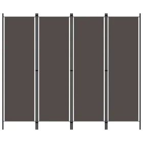 Anthrazitgrauer 4-teiliger Trennwand 200x180 cm von vidaXL, Raumteiler - Ref: Foro24-320721, Preis: 49,78 €, Rabatt: %