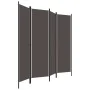 Biombo divisor de 4 paneles gris antracita 200x180 cm de vidaXL, Divisores de ambientes - Ref: Foro24-320721, Precio: 49,78 €...