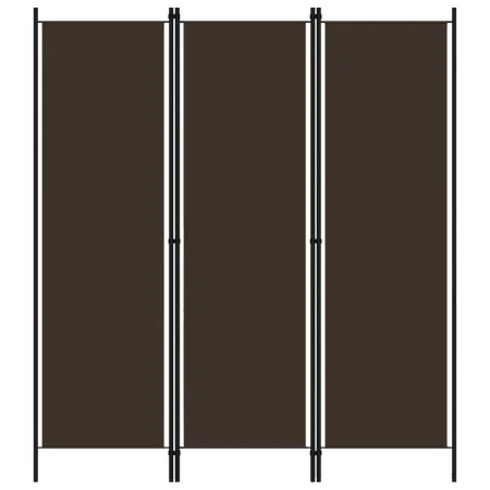 Biombo divisor de 3 paneles marrón 150x180 cm de vidaXL, Divisores de ambientes - Ref: Foro24-320716, Precio: 31,45 €, Descue...