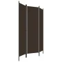 Biombo divisor de 3 paneles marrón 150x180 cm de vidaXL, Divisores de ambientes - Ref: Foro24-320716, Precio: 31,45 €, Descue...