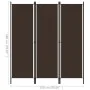 Biombo divisor de 3 paneles marrón 150x180 cm de vidaXL, Divisores de ambientes - Ref: Foro24-320716, Precio: 31,45 €, Descue...