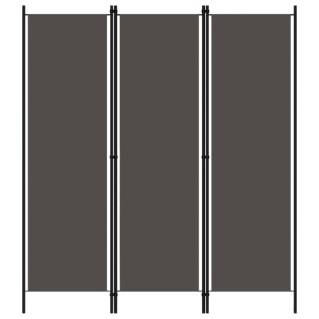 Biombo divisor de 3 paneles gris antracita 150x180 cm de vidaXL, Divisores de ambientes - Ref: Foro24-320717, Precio: 28,21 €...