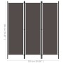 Biombo divisor de 3 paneles gris antracita 150x180 cm de vidaXL, Divisores de ambientes - Ref: Foro24-320717, Precio: 28,21 €...