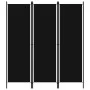 Biombo divisor de 3 paneles negro 150x180 cm de vidaXL, Divisores de ambientes - Ref: Foro24-320718, Precio: 39,57 €, Descuen...