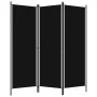 Biombo divisor de 3 paneles negro 150x180 cm de vidaXL, Divisores de ambientes - Ref: Foro24-320718, Precio: 39,57 €, Descuen...