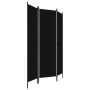 Biombo divisor de 3 paneles negro 150x180 cm de vidaXL, Divisores de ambientes - Ref: Foro24-320718, Precio: 27,10 €, Descuen...