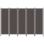 Biombo divisor de 5 paneles gris antracita 250x180 cm de vidaXL, Divisores de ambientes - Ref: Foro24-320725, Precio: 42,01 €...