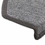 Felpudos para escaleras 15 unidades 65x24x4 cm Gris oscuro Semicircular Grande en Hogar | Comprar online en Foru.es