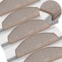 Felpudos para escaleras 15 uds 65x24x4 cm Marrón Claro Semicircular Grande en Hogar | Comprar online en Foru.es