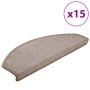 Felpudos para escaleras 15 uds 65x24x4 cm Marrón Claro Semicircular Grande en Hogar | Comprar online en Foru.es